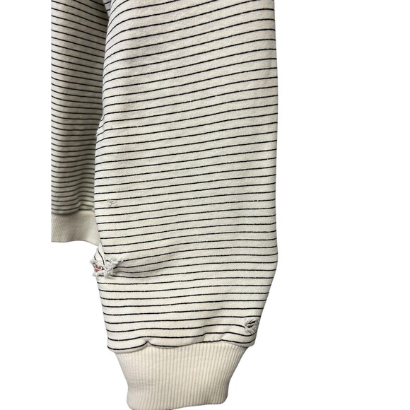 Vintage Women’s Casual Equipe Original Sport Logo Stripped Sweater Small Flaws - Picture 11 of 15